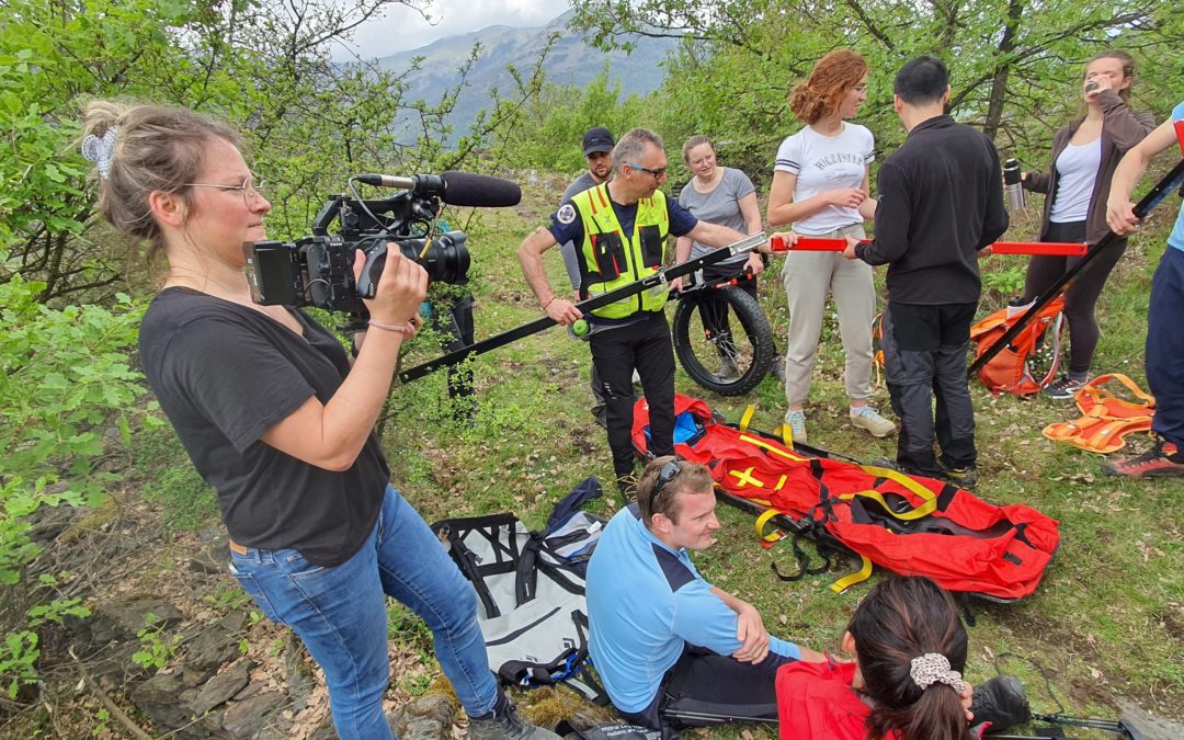 TOURNAGE AU PGHM AVEC LES INTERNES